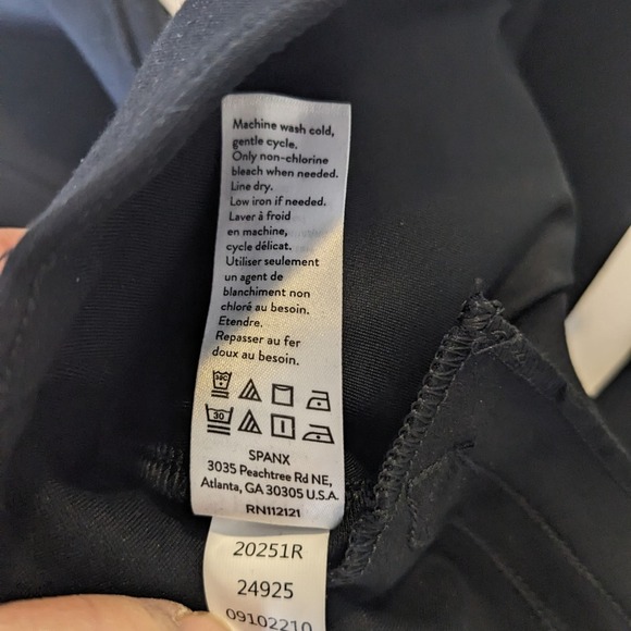 SPANX The Perfect Pant Ankle Backseam Skinny in Black NWOT size Small 24925 - Picture 8 of 9